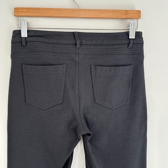 Vince Moto Slim Fit Ponte Pants Womens 6 Charcoal Sleek *Flaw City Stretch - Picture 7 of 10